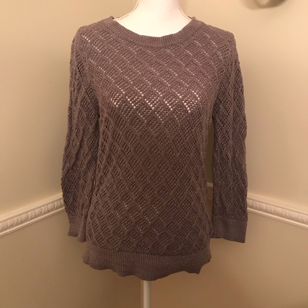 Light weight Loft sweater with shimmer